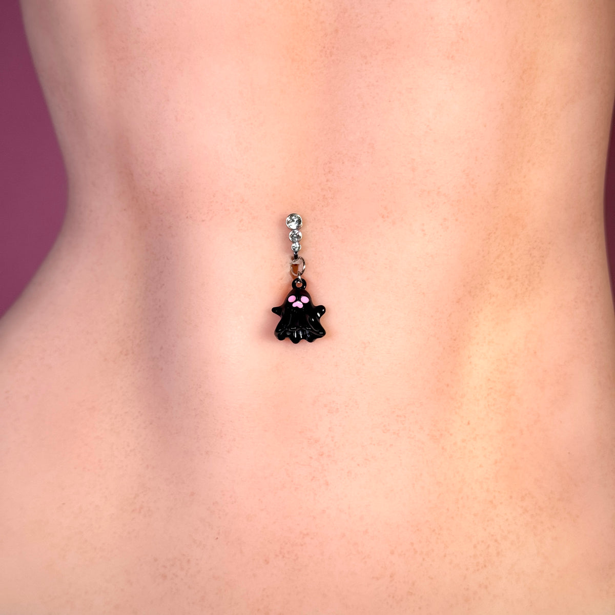 Cute Ghost Navel Charm