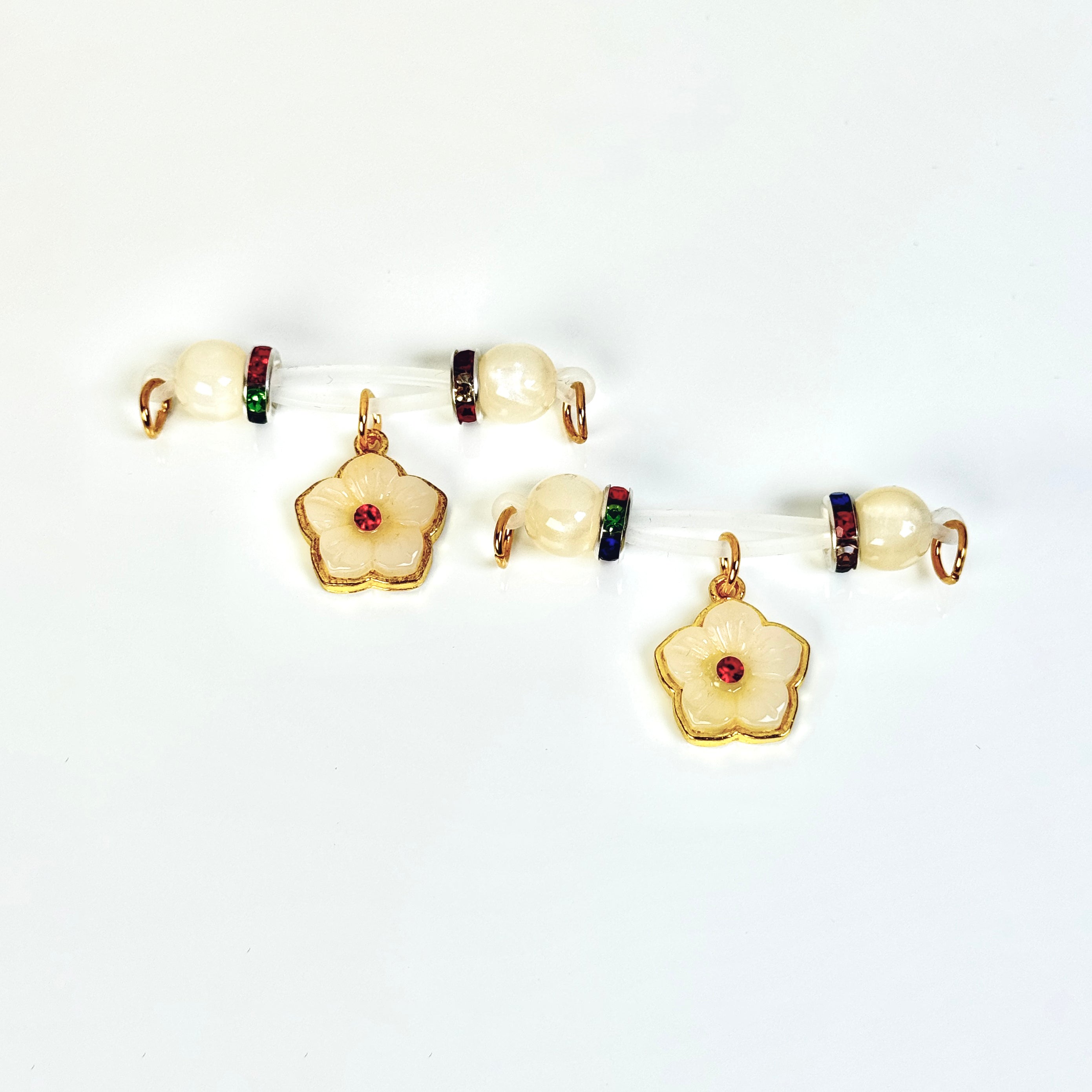 Imperial Bloom Jade Clips