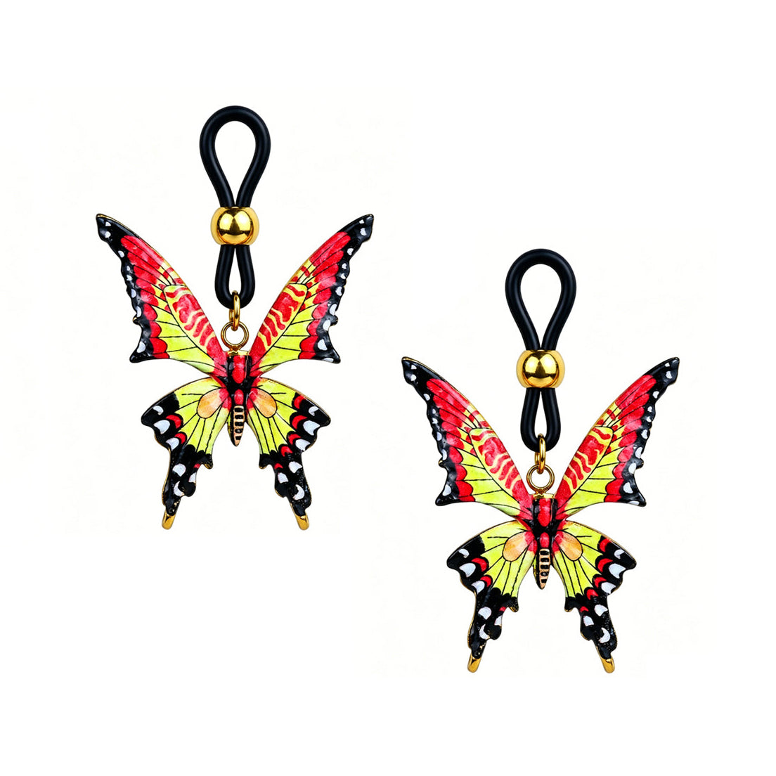 Gothic Butterfly Non-Piercing Nipple Clamps