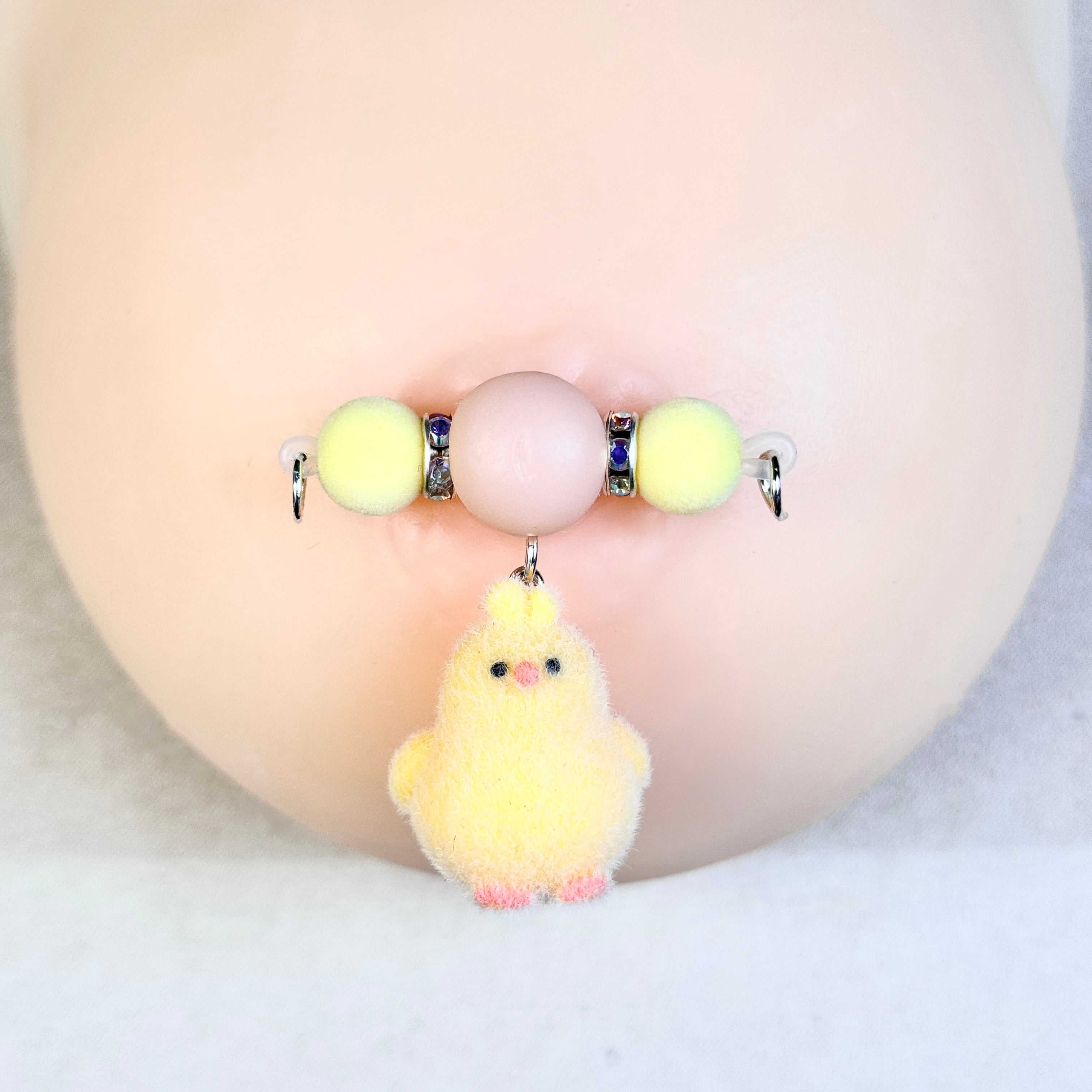 Baby Chick Plush Nipple Jewelry