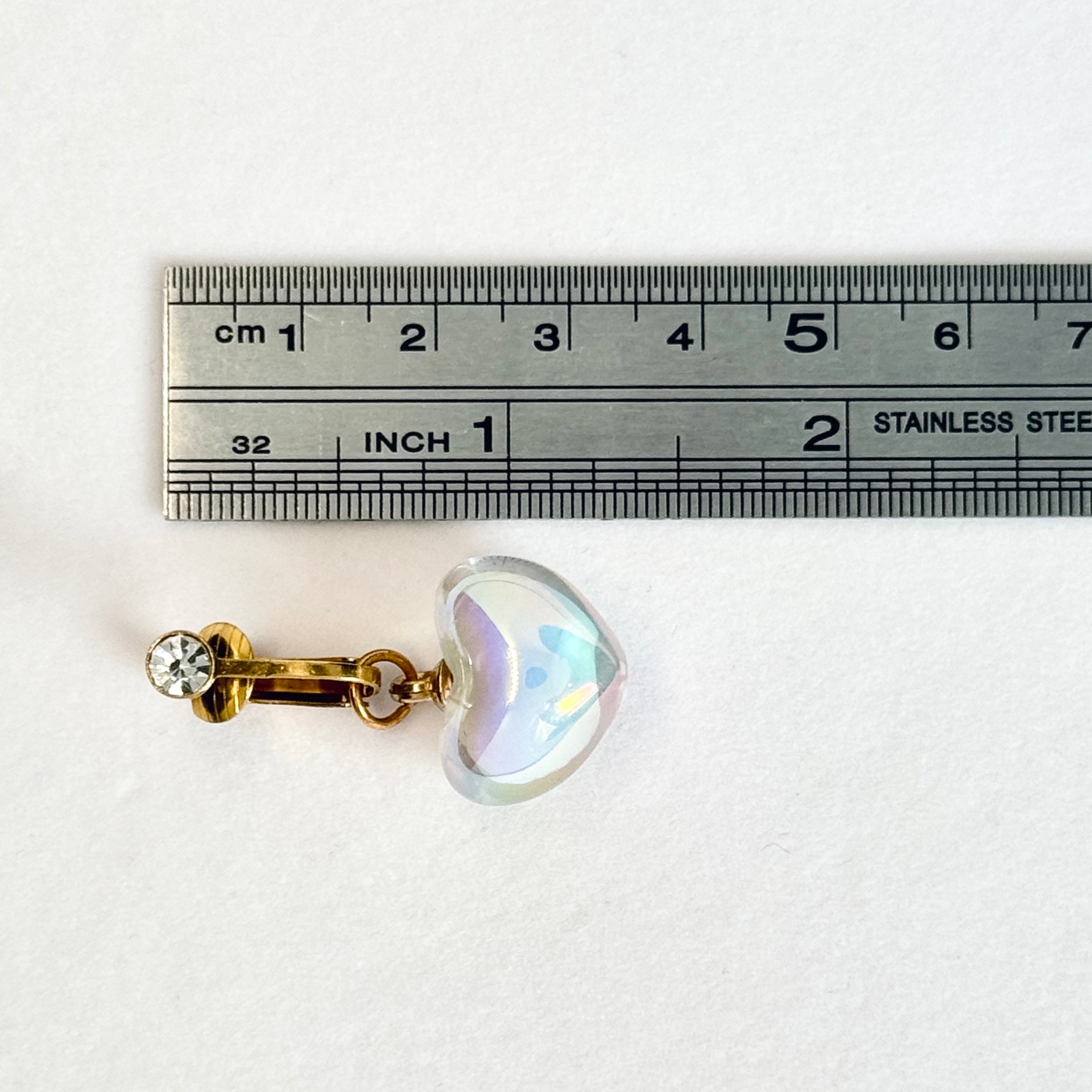 Navel Ring – Crystal Heart