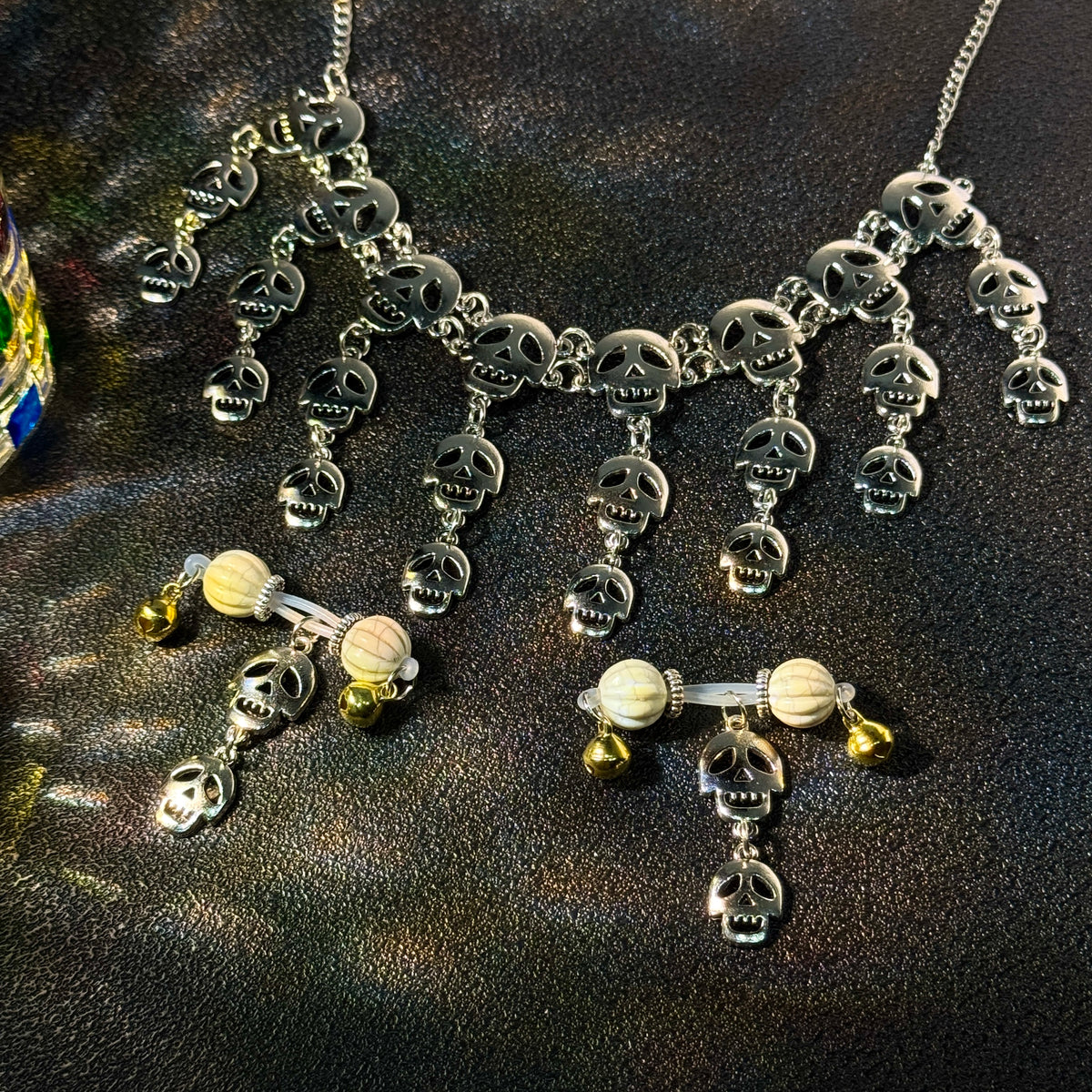 Dark Skull Choker Set