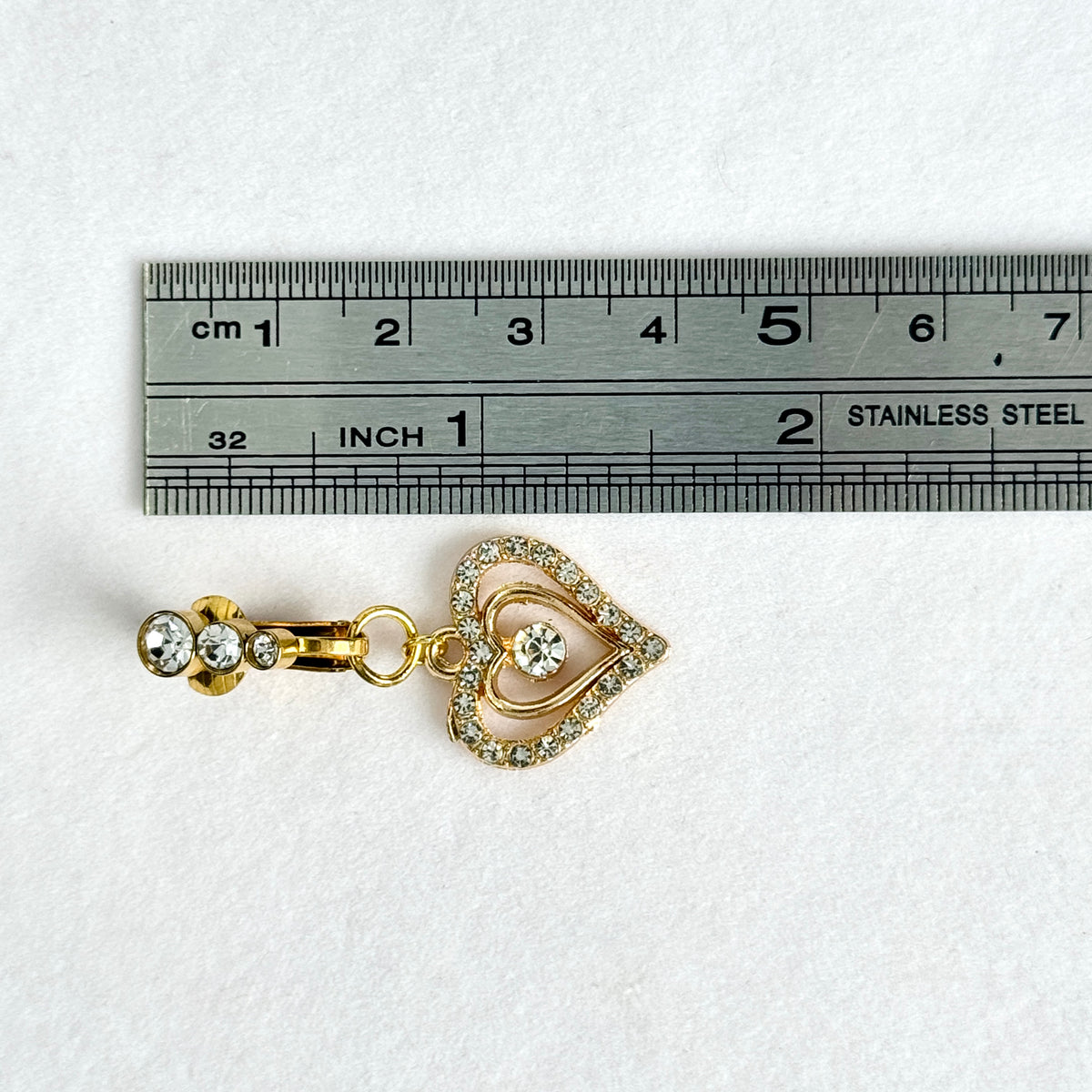 Royal Heart Crystal Charm