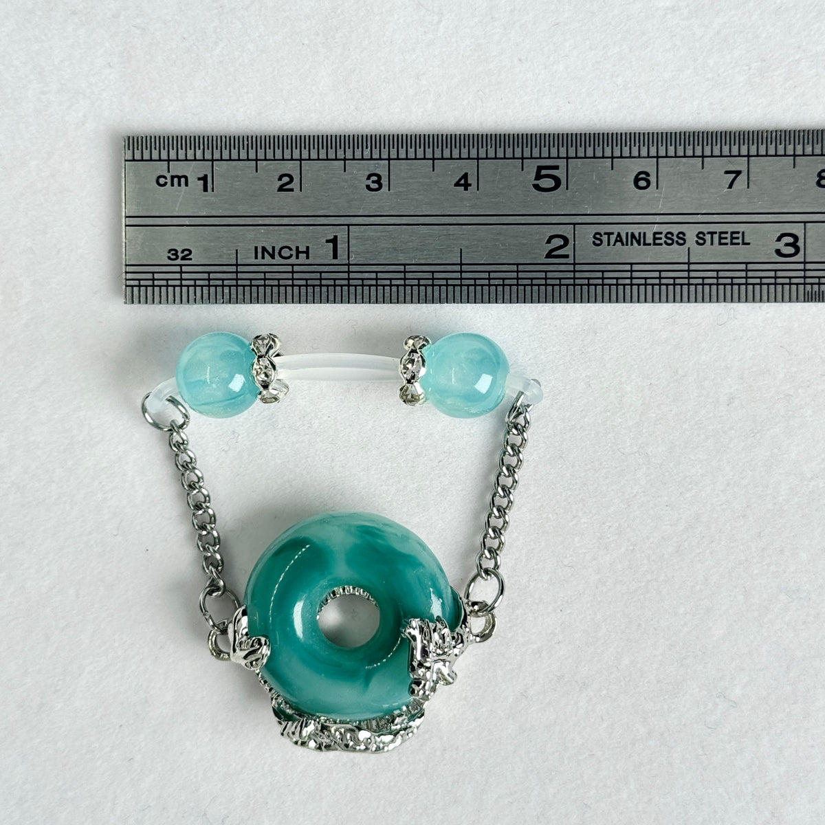 Aqua Moon Drop Nipple Clips
