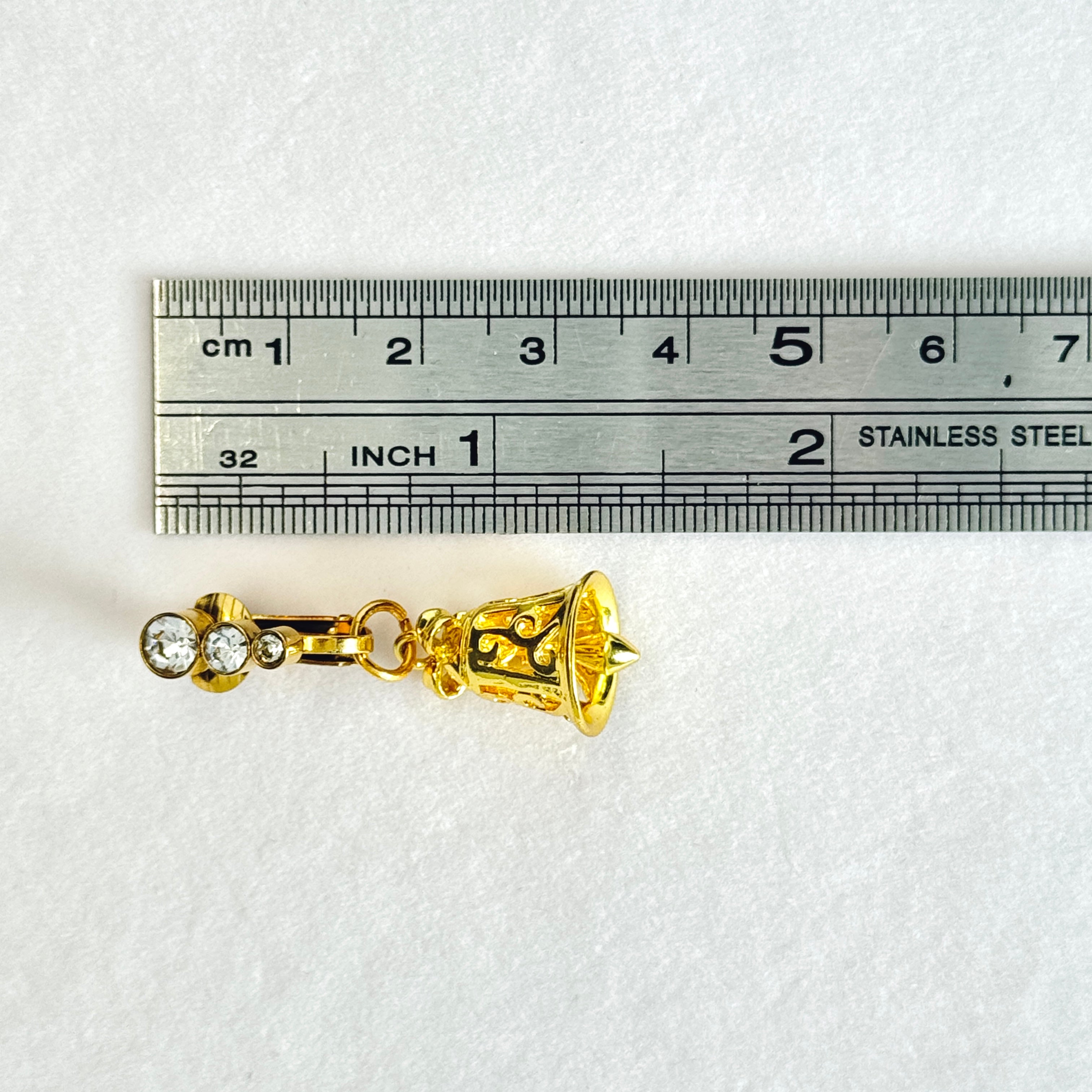 Golden Clock Navel Clip