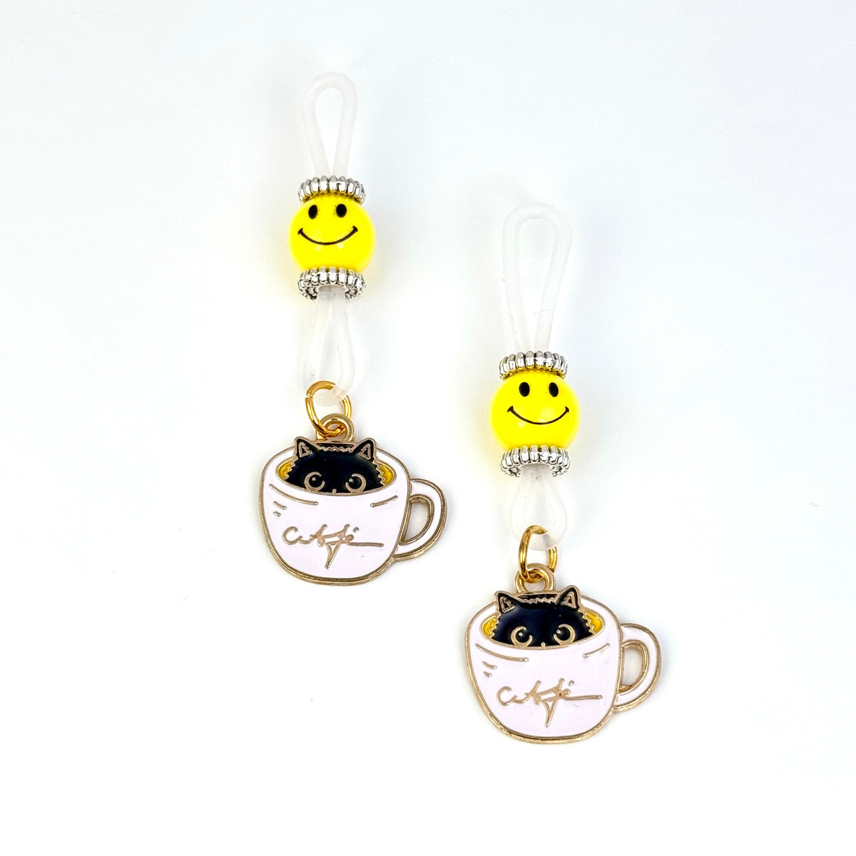 Coffee Cat Charm Non-Piercing Nipple Clamp