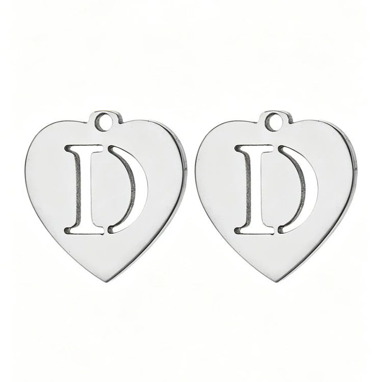 Customized initial gold crown clip