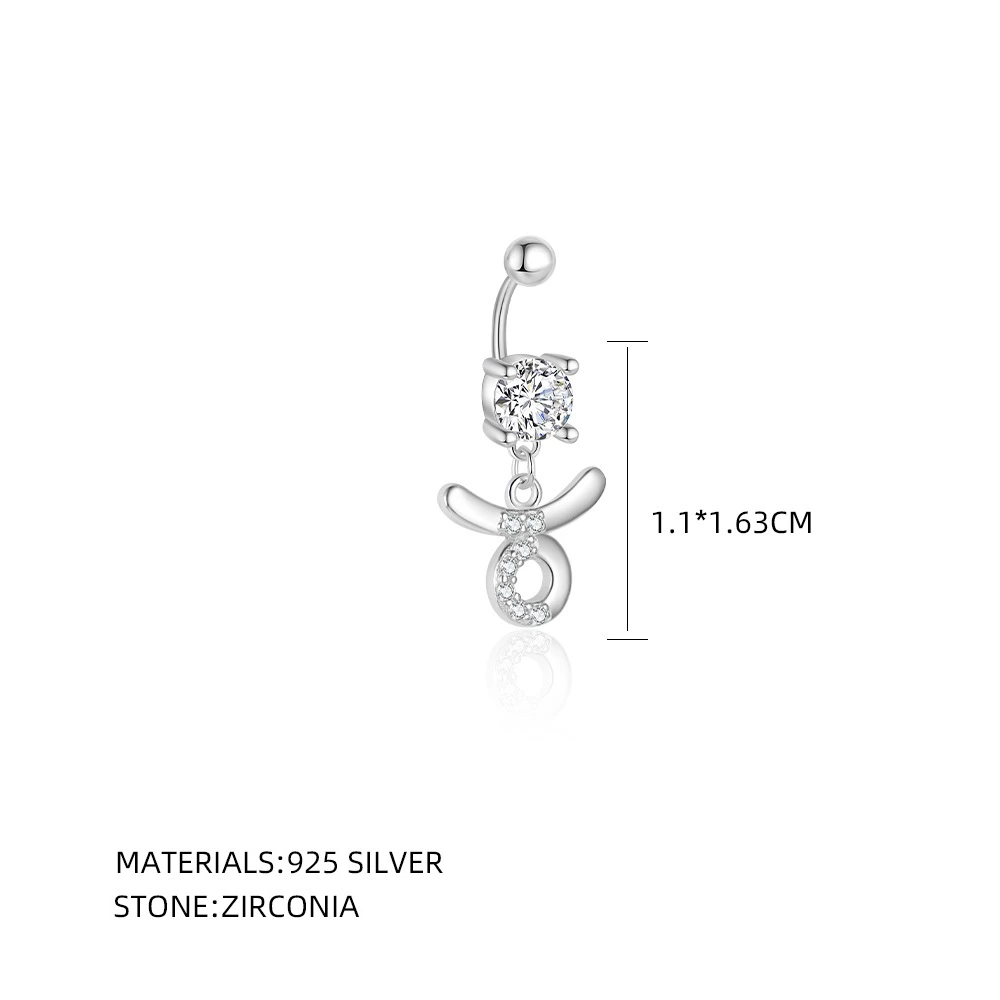 Zodiac-themed navel clip