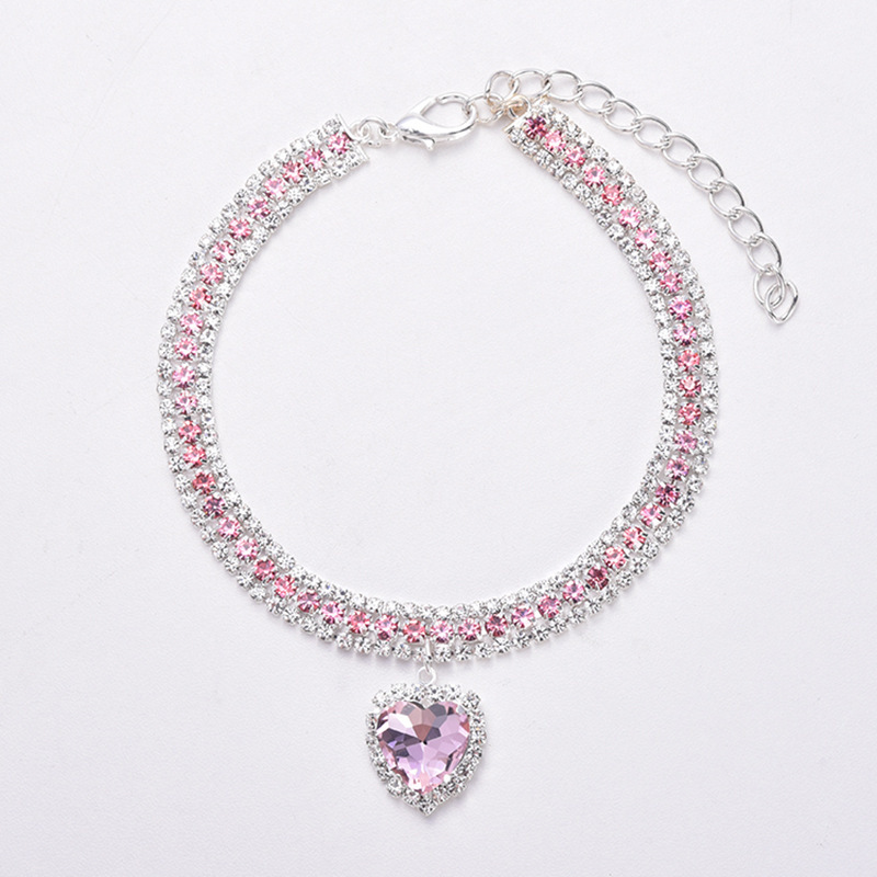 Rhinestone pet necklace