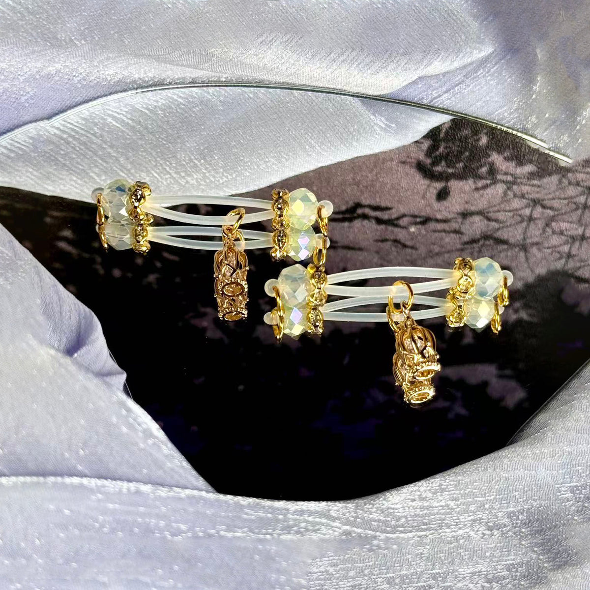 Crystal Queen Pendant Nipple Clamps