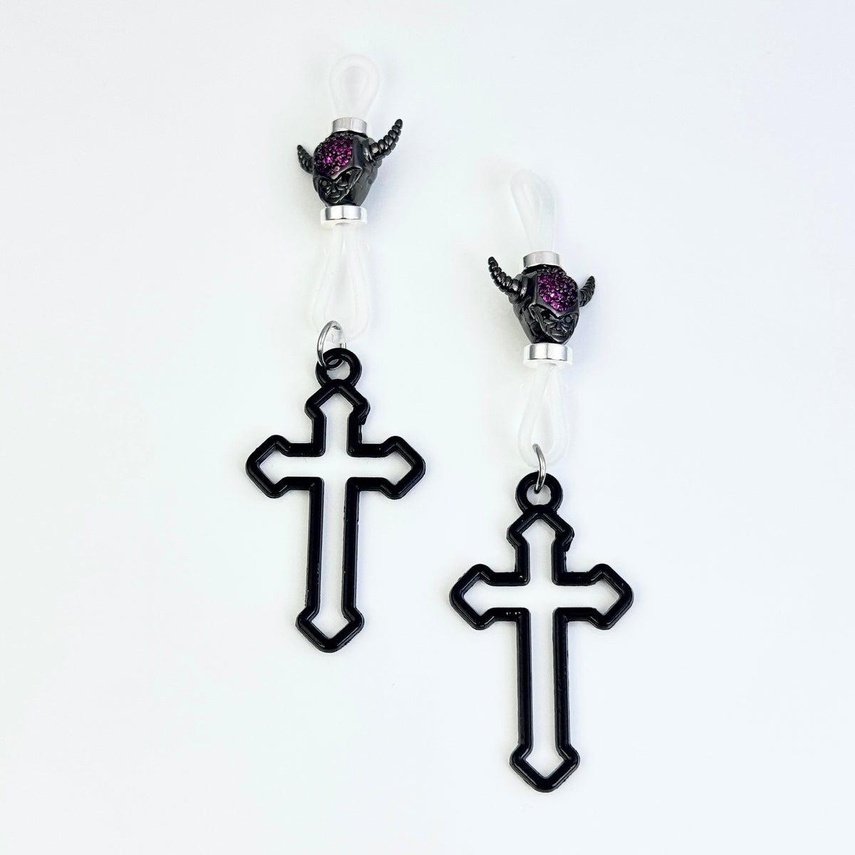 Demon Cross Shadow Charm