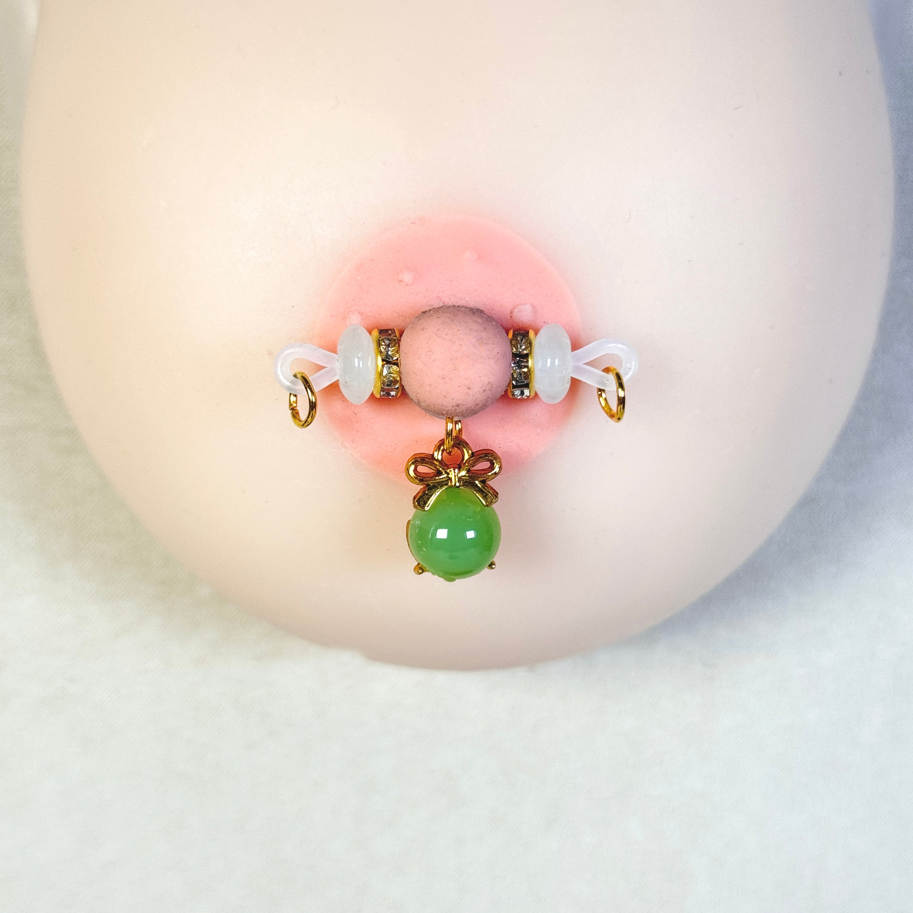 Jade Bow Dream Nipple Jewelry Set