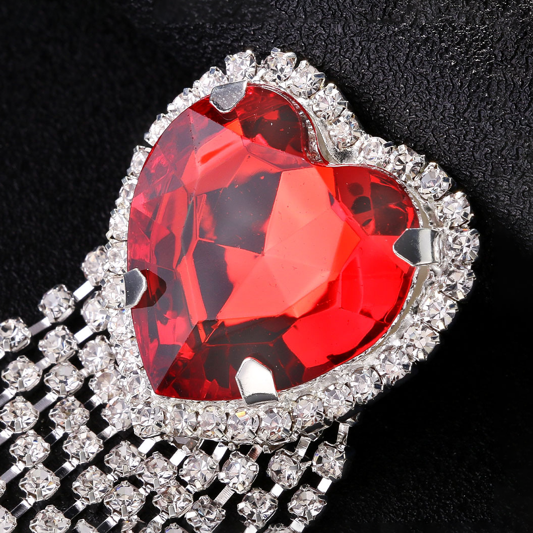 Red rhinestone nipple covers