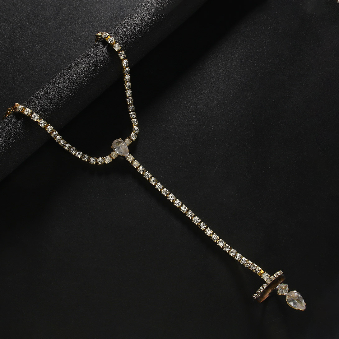 Premium Rhinestone Hand-Chain Bracelet