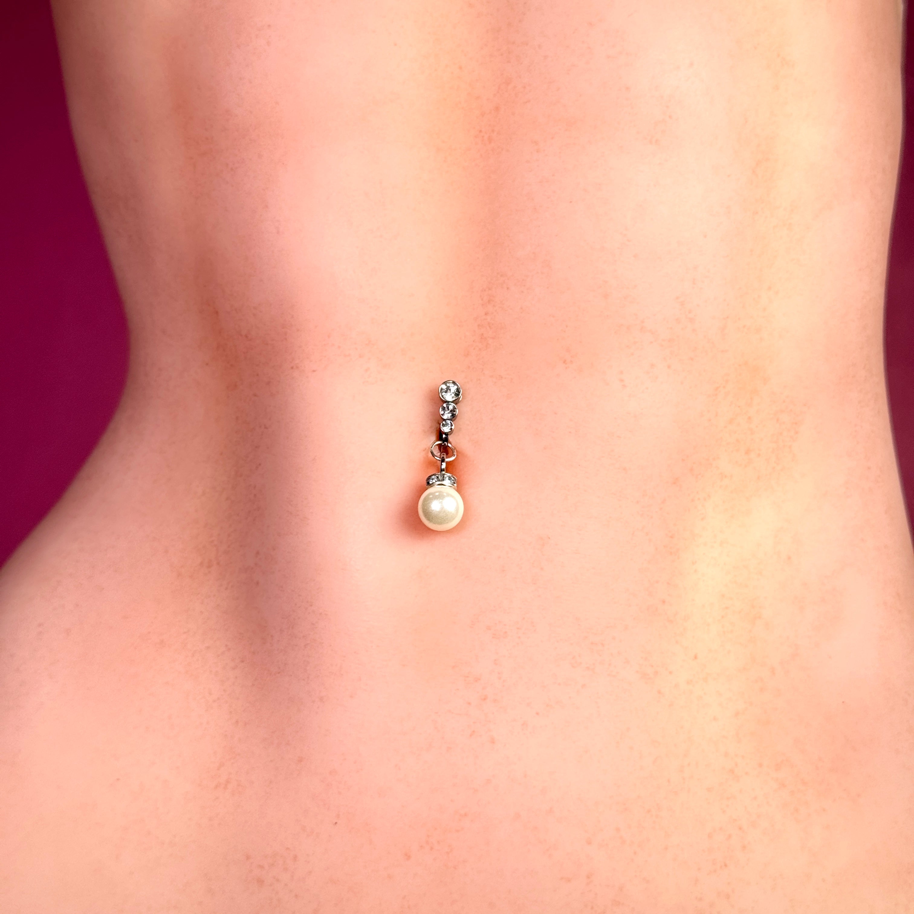 Luna Pearl Drop Navel Clip™