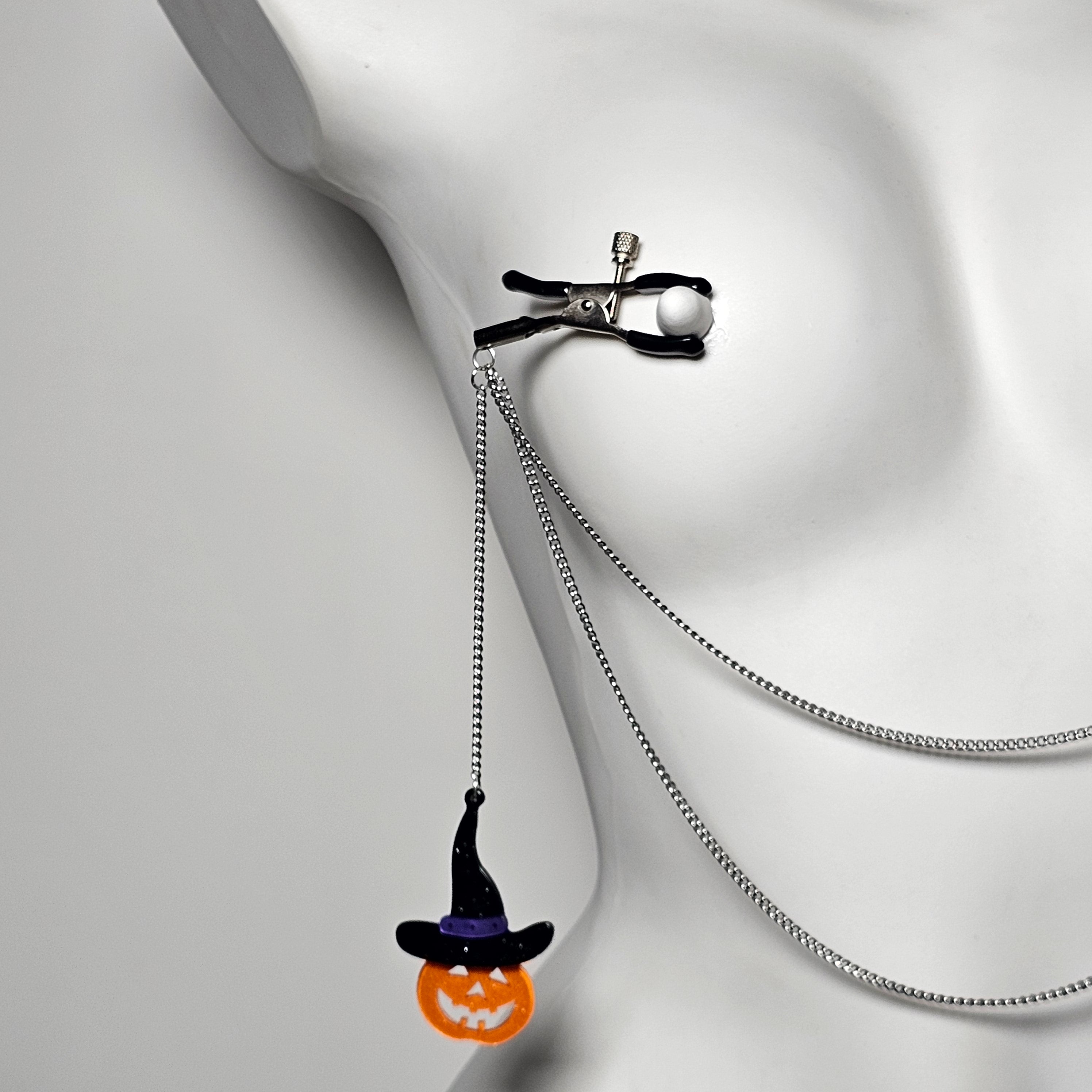 Halloween Nipple Clamp Necklace