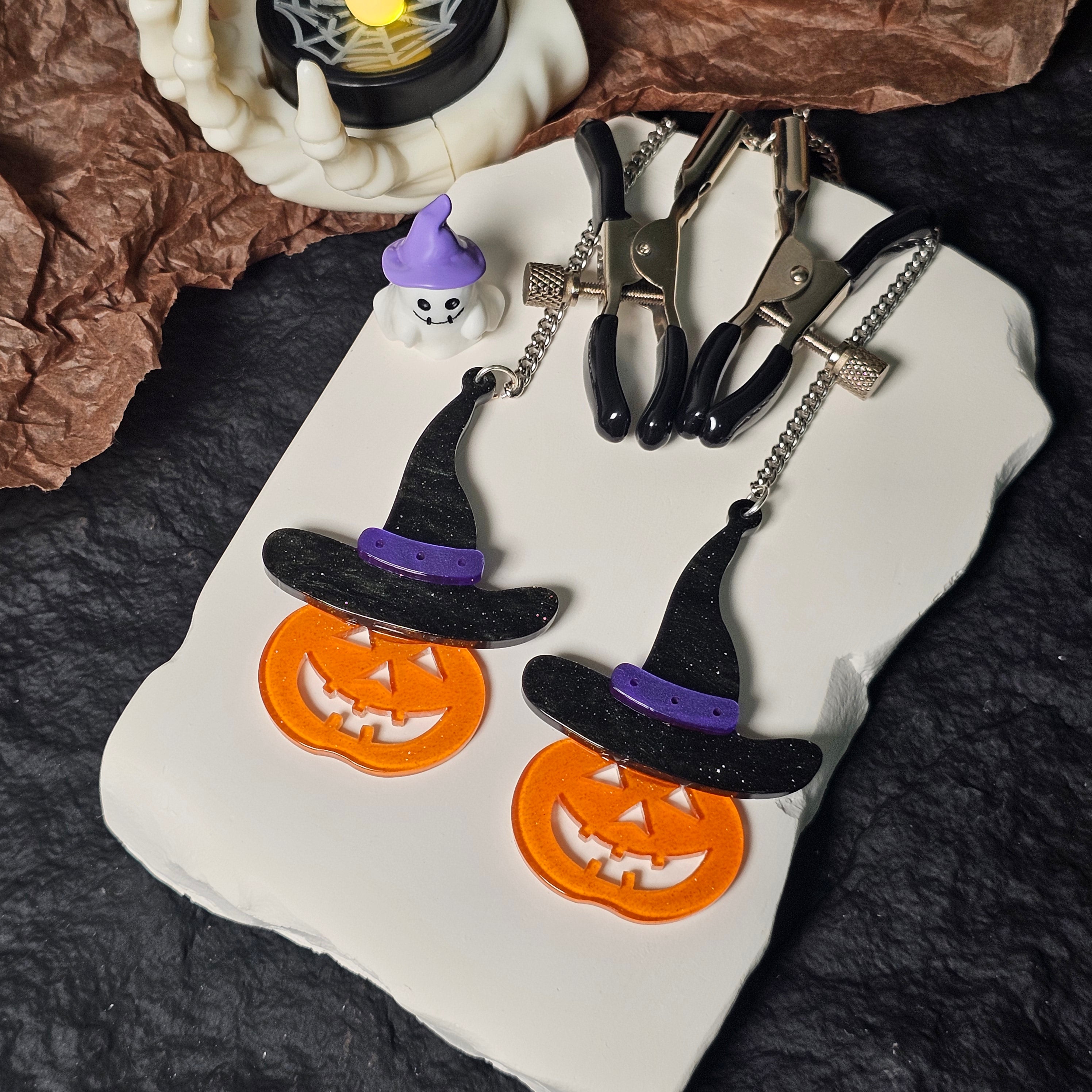 Halloween Nipple Clamp Necklace