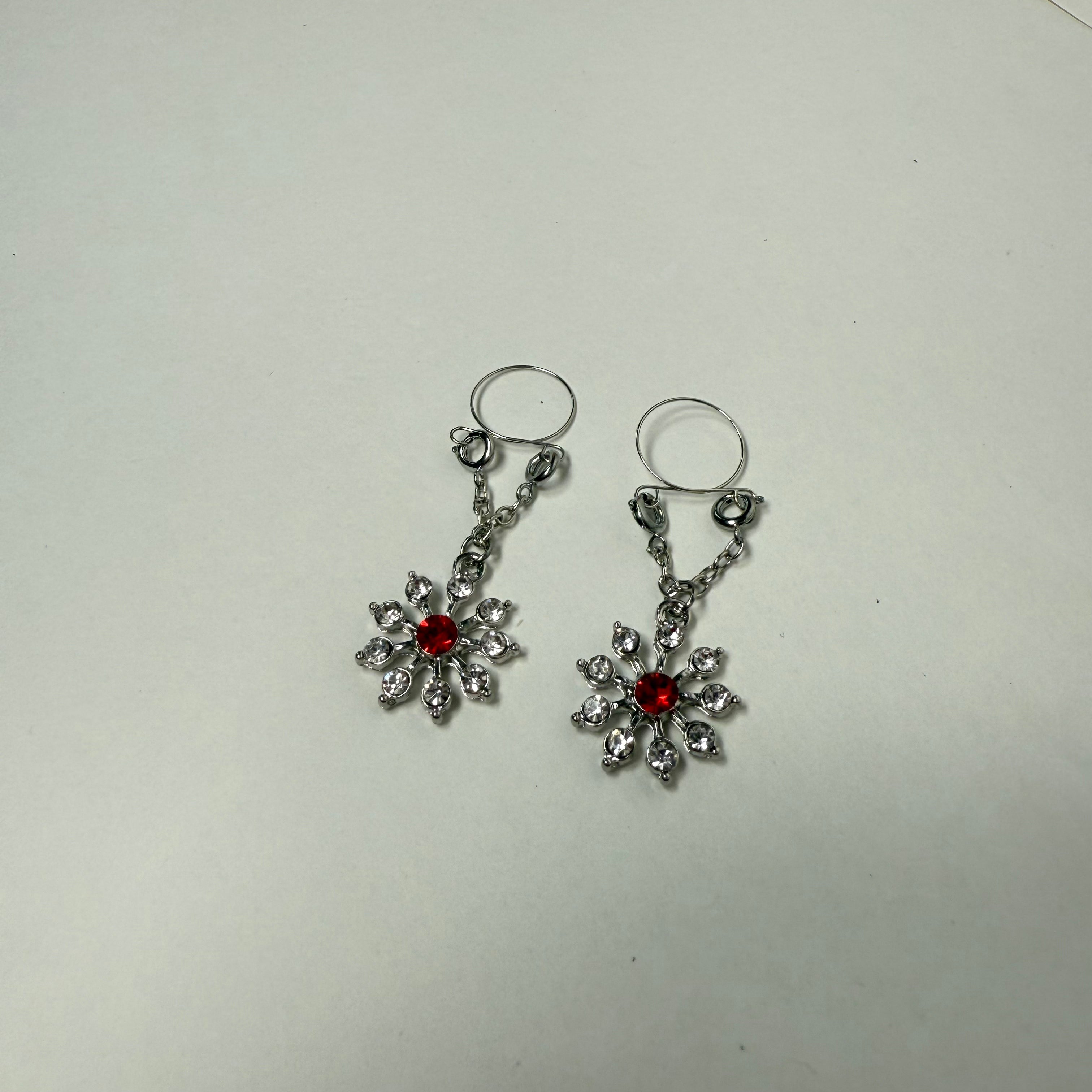 Adjustable Nipple Jewelry - Crystal Flower