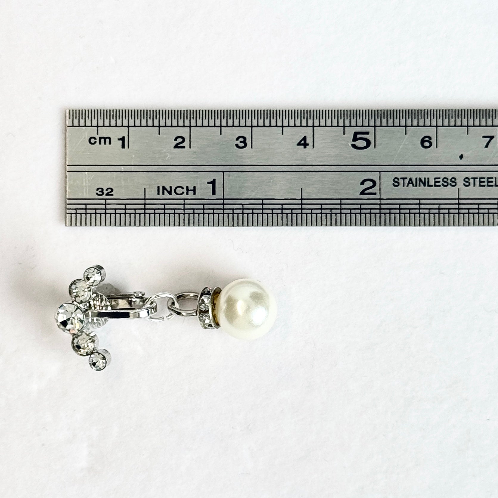 Deep-sea pearl non-piercing navel