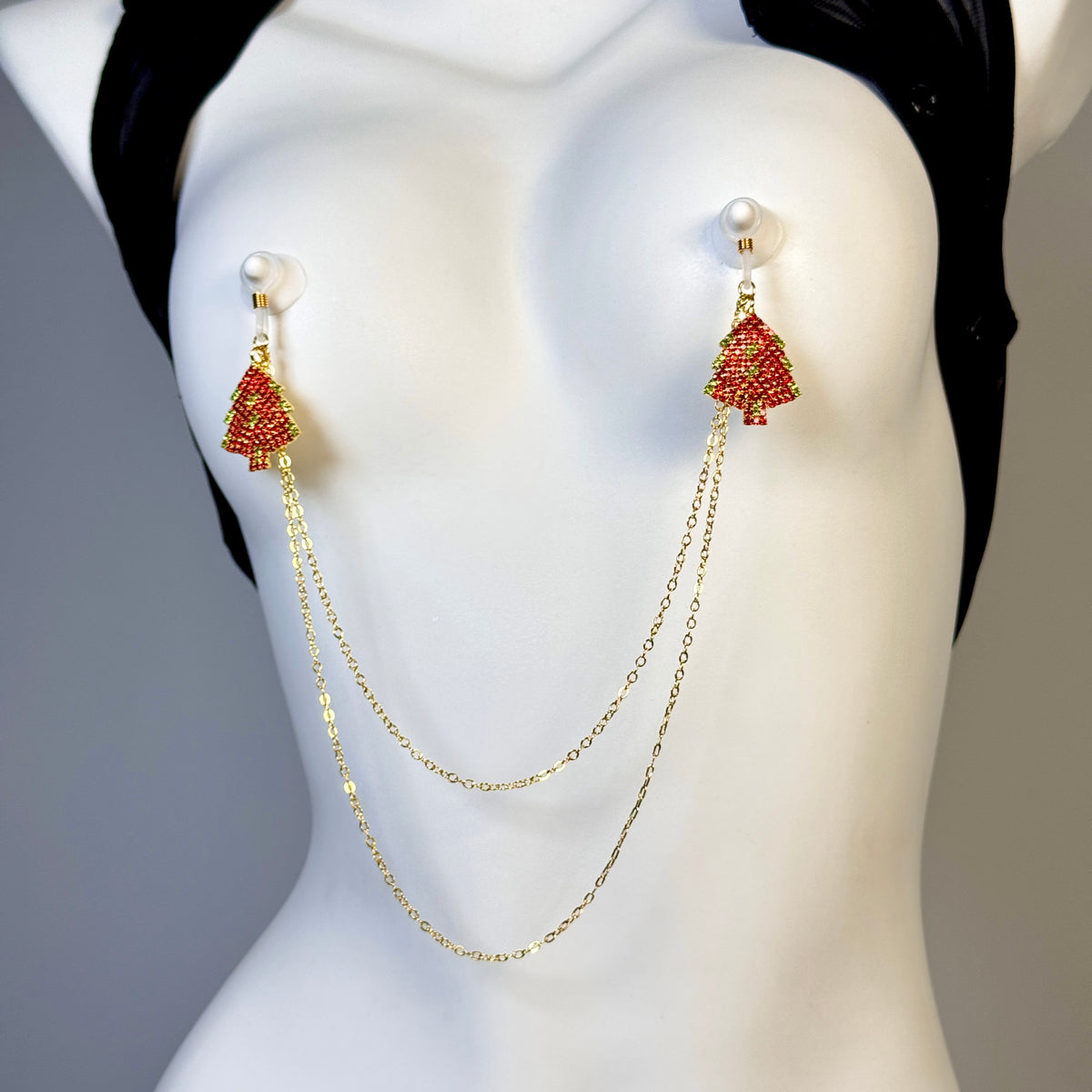 Christmas Tree Faux Nipple Chain