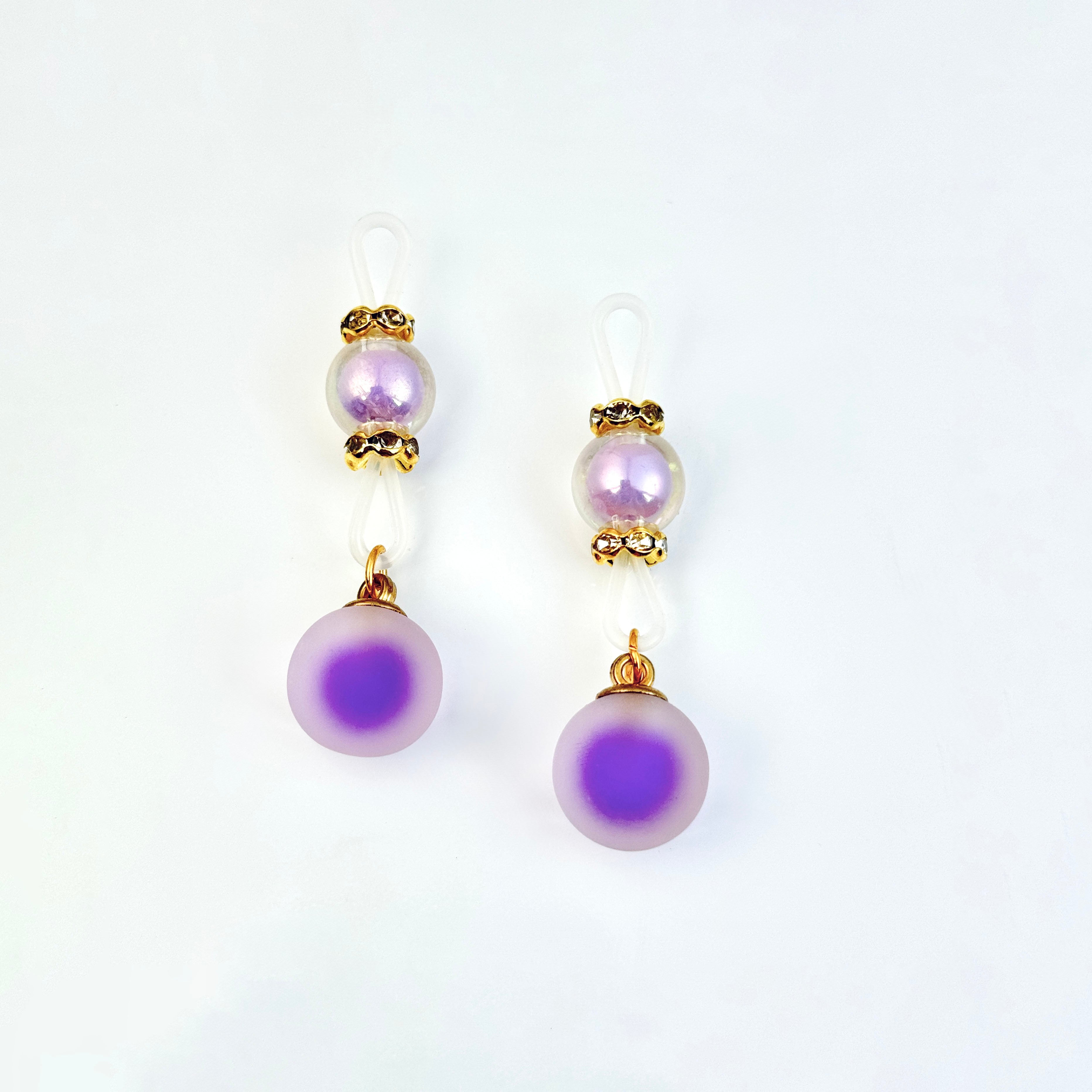 Amethyst Glow Nipple Clamps