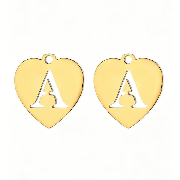 Customized initial gold crown clip