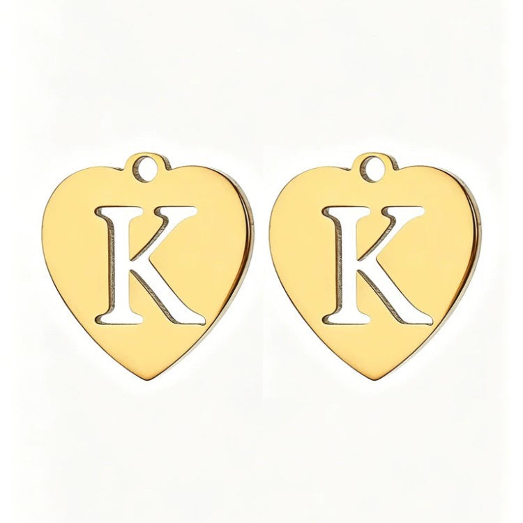 Customized initial gold crown clip