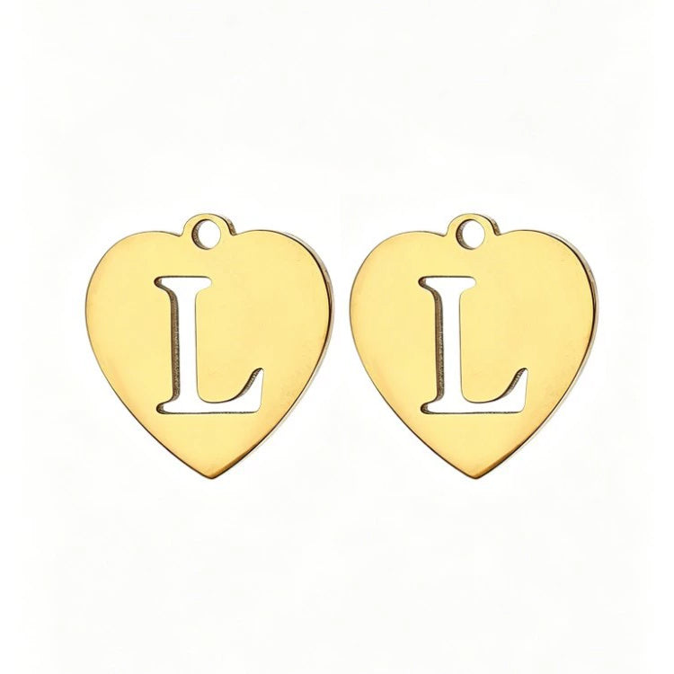 Customized initial gold crown clip