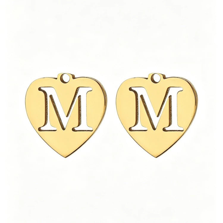 Customized initial gold crown clip
