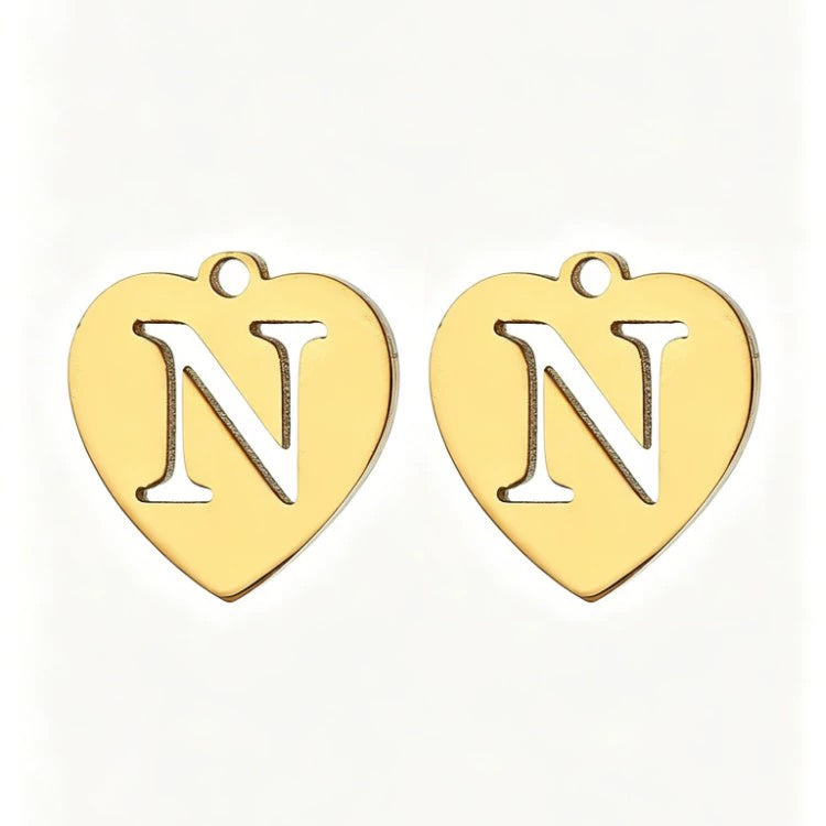 Customized initial gold crown clip