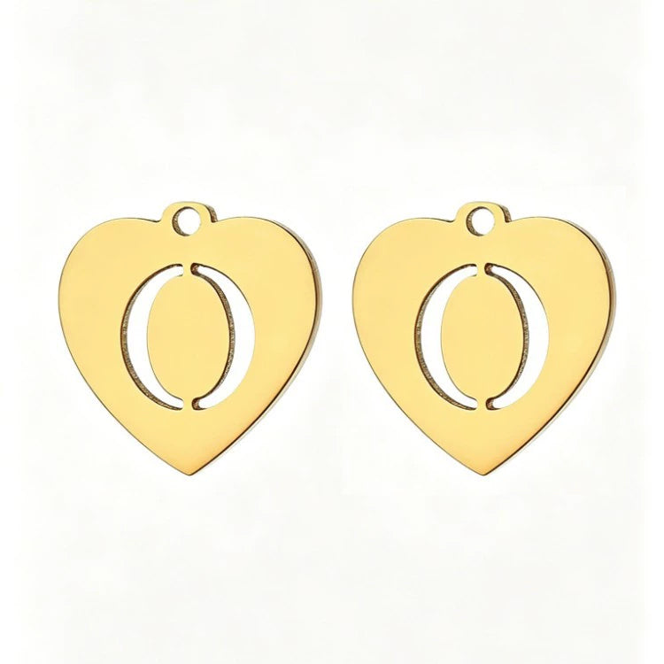 Customized initial gold crown clip