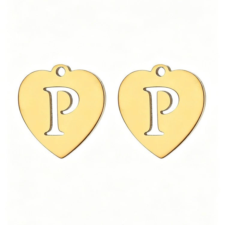Customized initial gold crown clip
