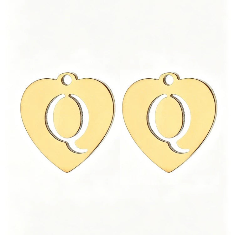 Customized initial gold crown clip