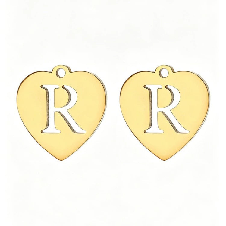 Customized initial gold crown clip