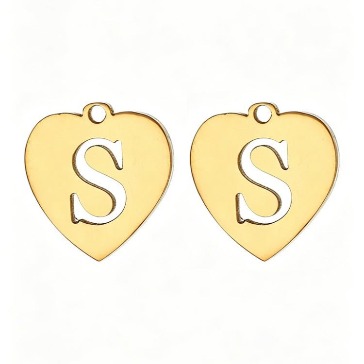 Customized initial gold crown clip
