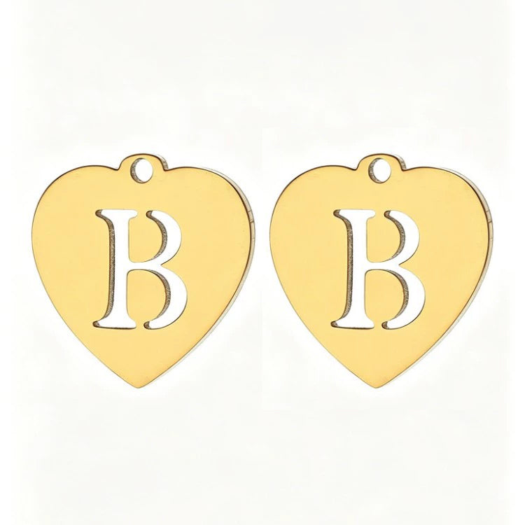 Customized initial gold crown clip