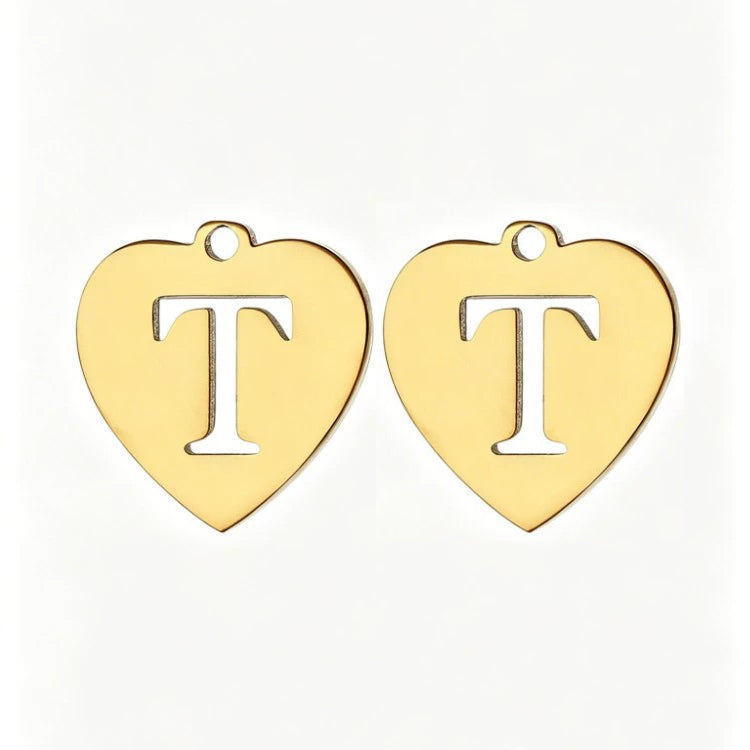 Customized initial gold crown clip