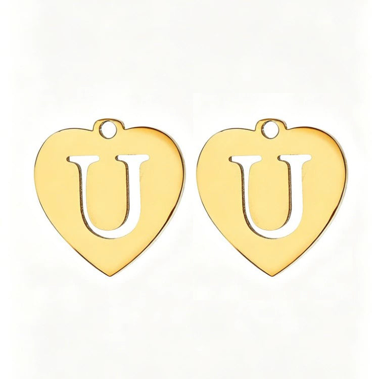 Customized initial gold crown clip