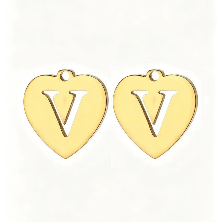 Customized initial gold crown clip
