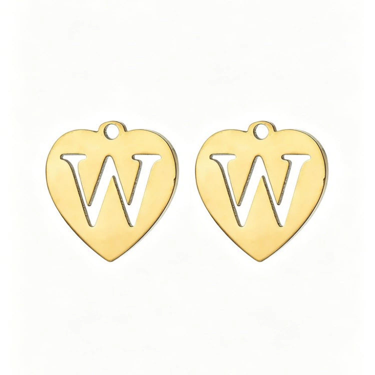 Customized initial gold crown clip
