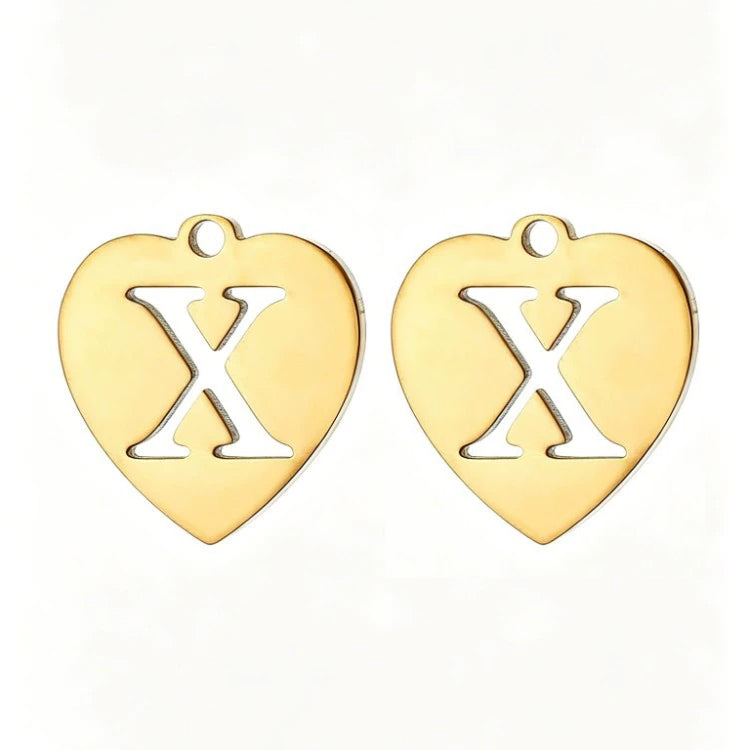 Customized initial gold crown clip