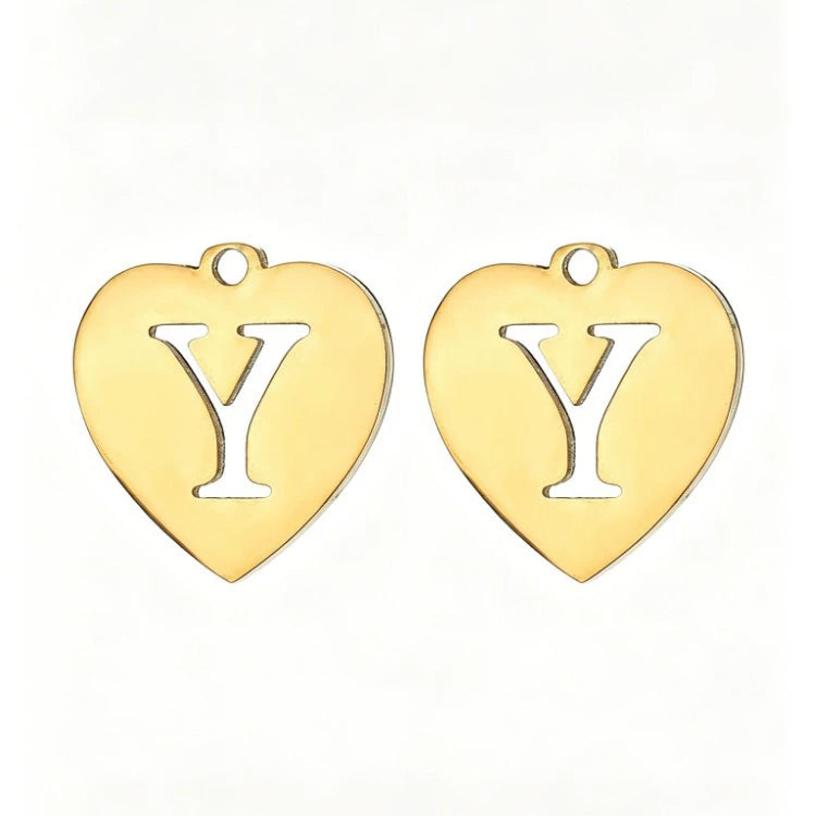 Customized initial gold crown clip