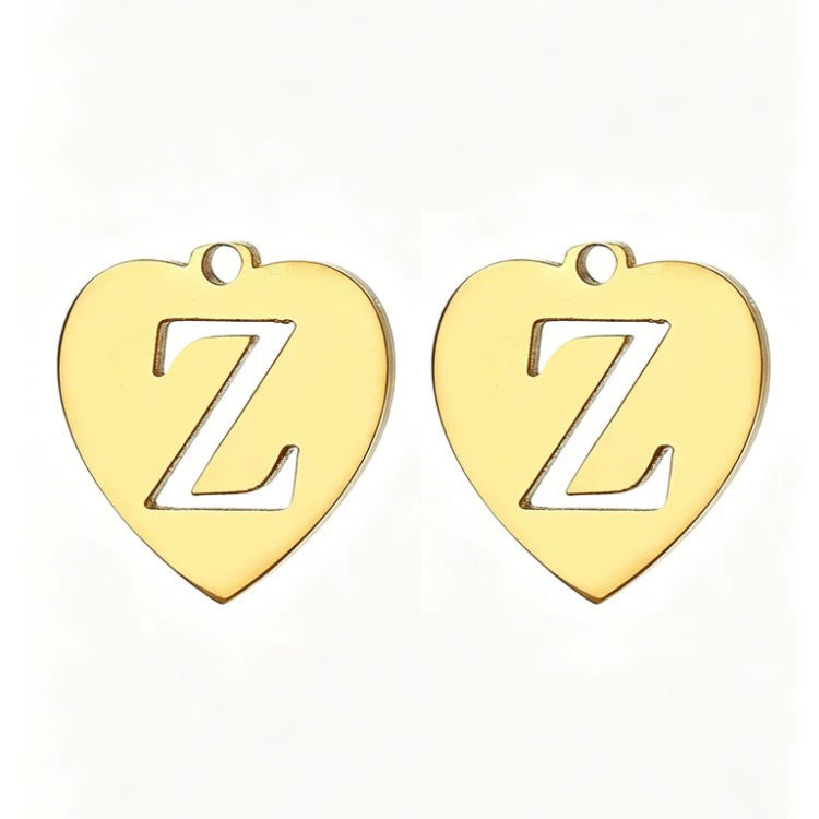 Customized initial gold crown clip