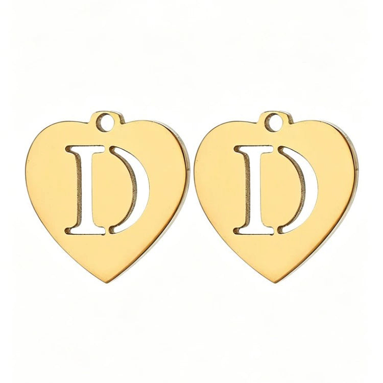 Customized initial gold crown clip