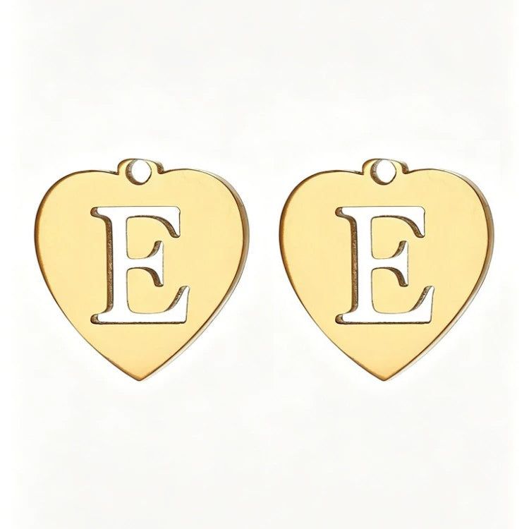 Customized initial gold crown clip
