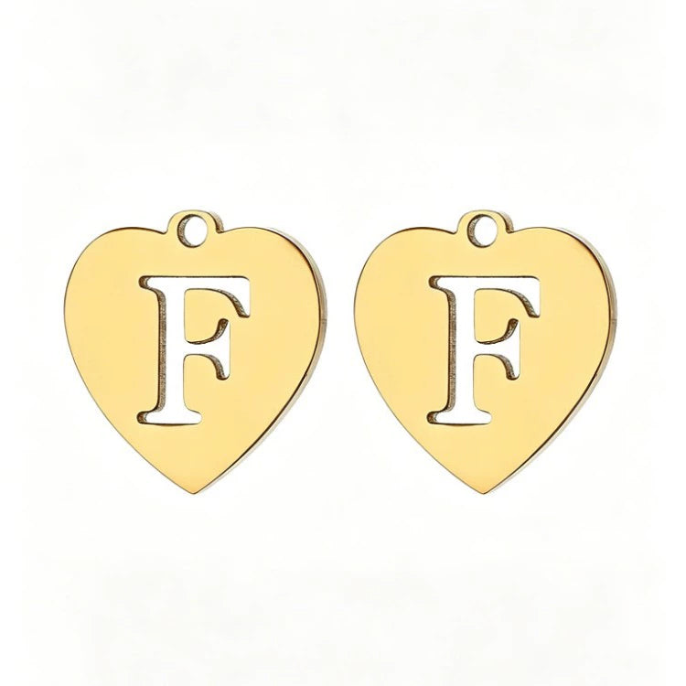 Customized initial gold crown clip