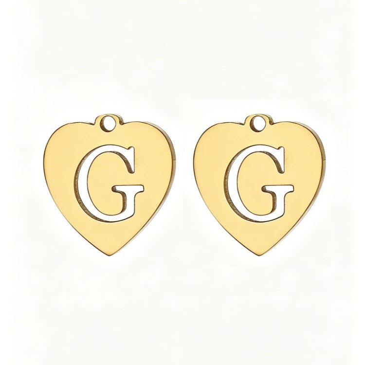 Customized initial gold crown clip