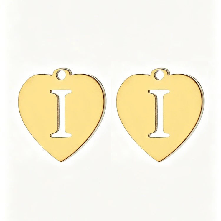 Customized initial gold crown clip