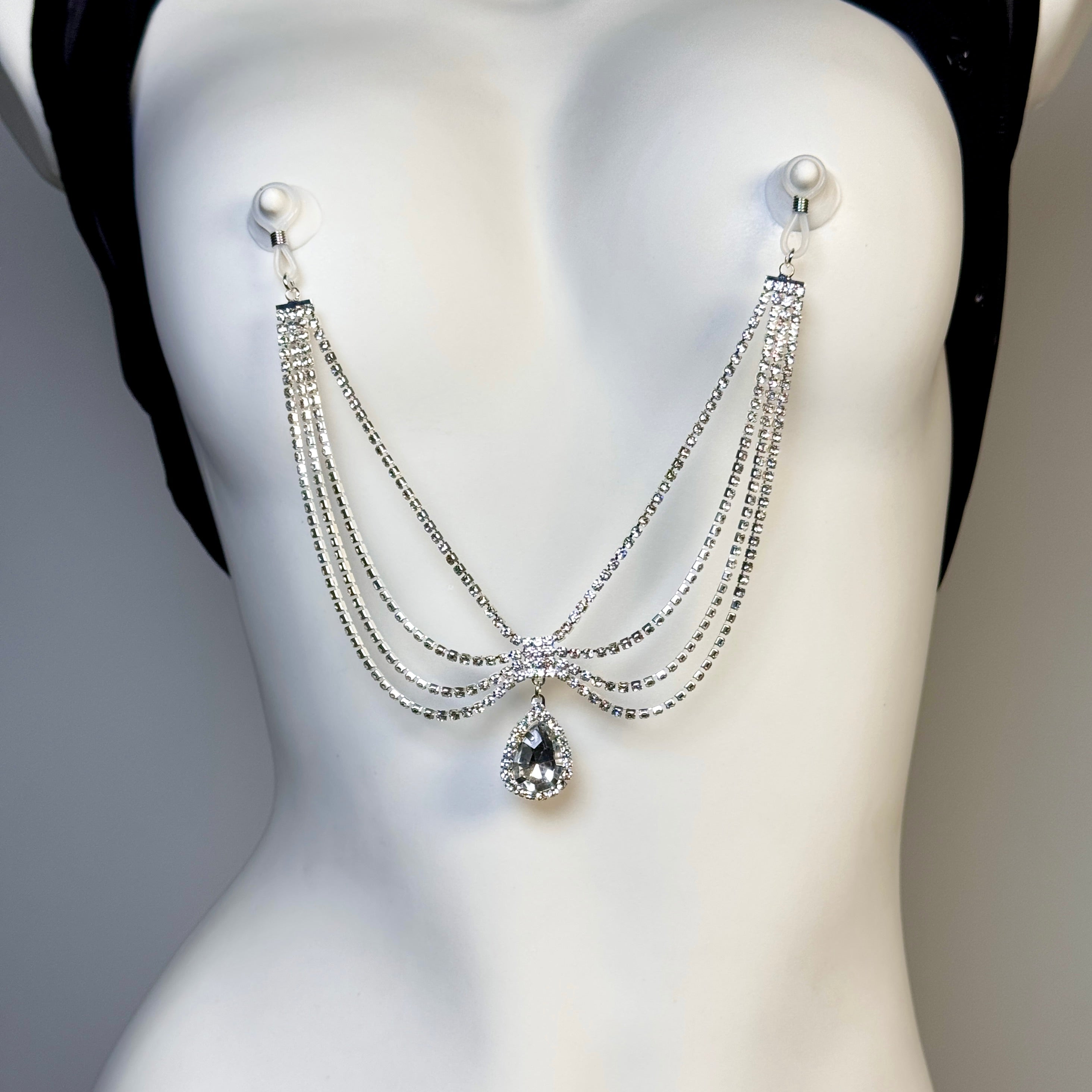 Crystal Teardrop Body Chain