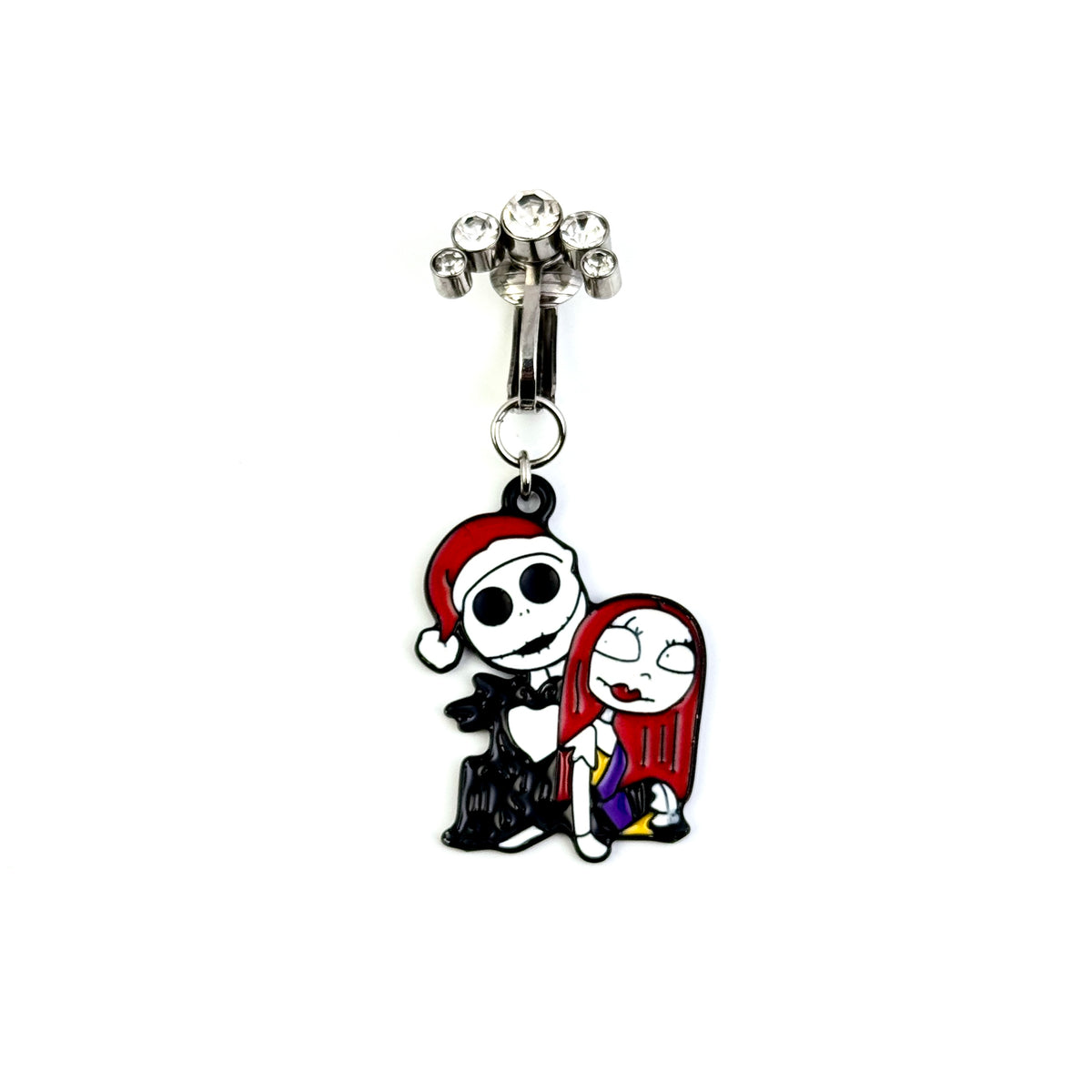 Spooky Love Skeleton Belly Ring